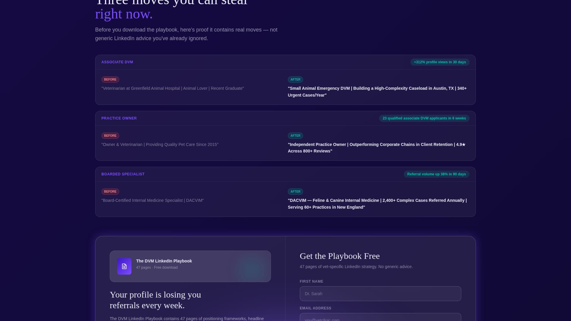 Vetlinked - Highconverting Veterinarian Landing Page Template