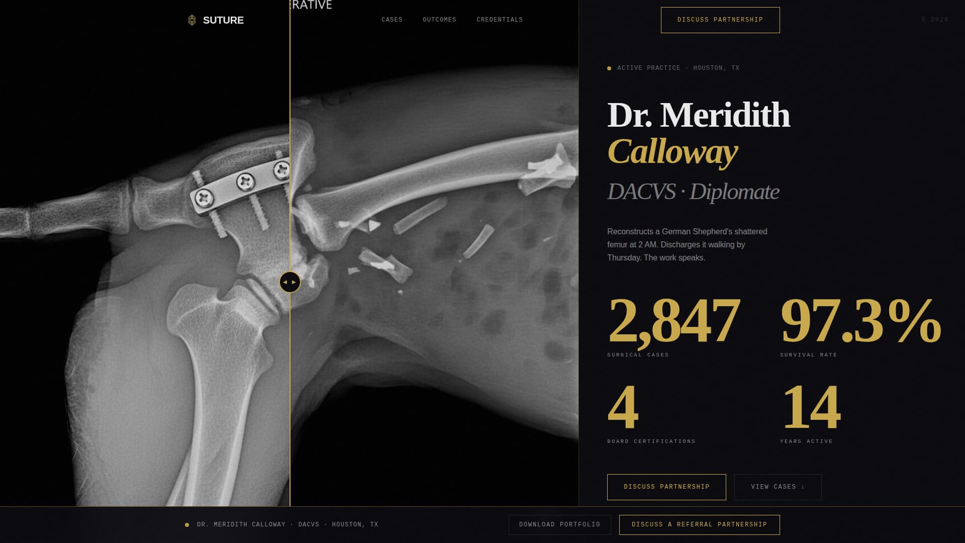 Suture - Precision Veterinarian Landing Page Template