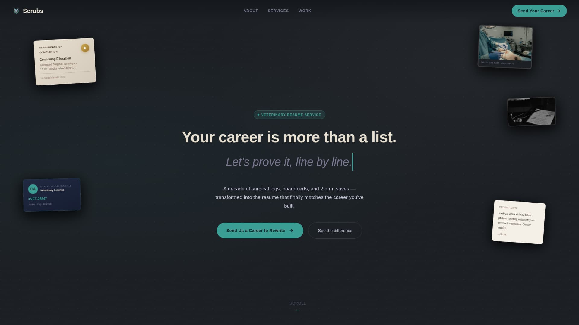 Scrubs - Compelling Veterinarian Landing Page Template