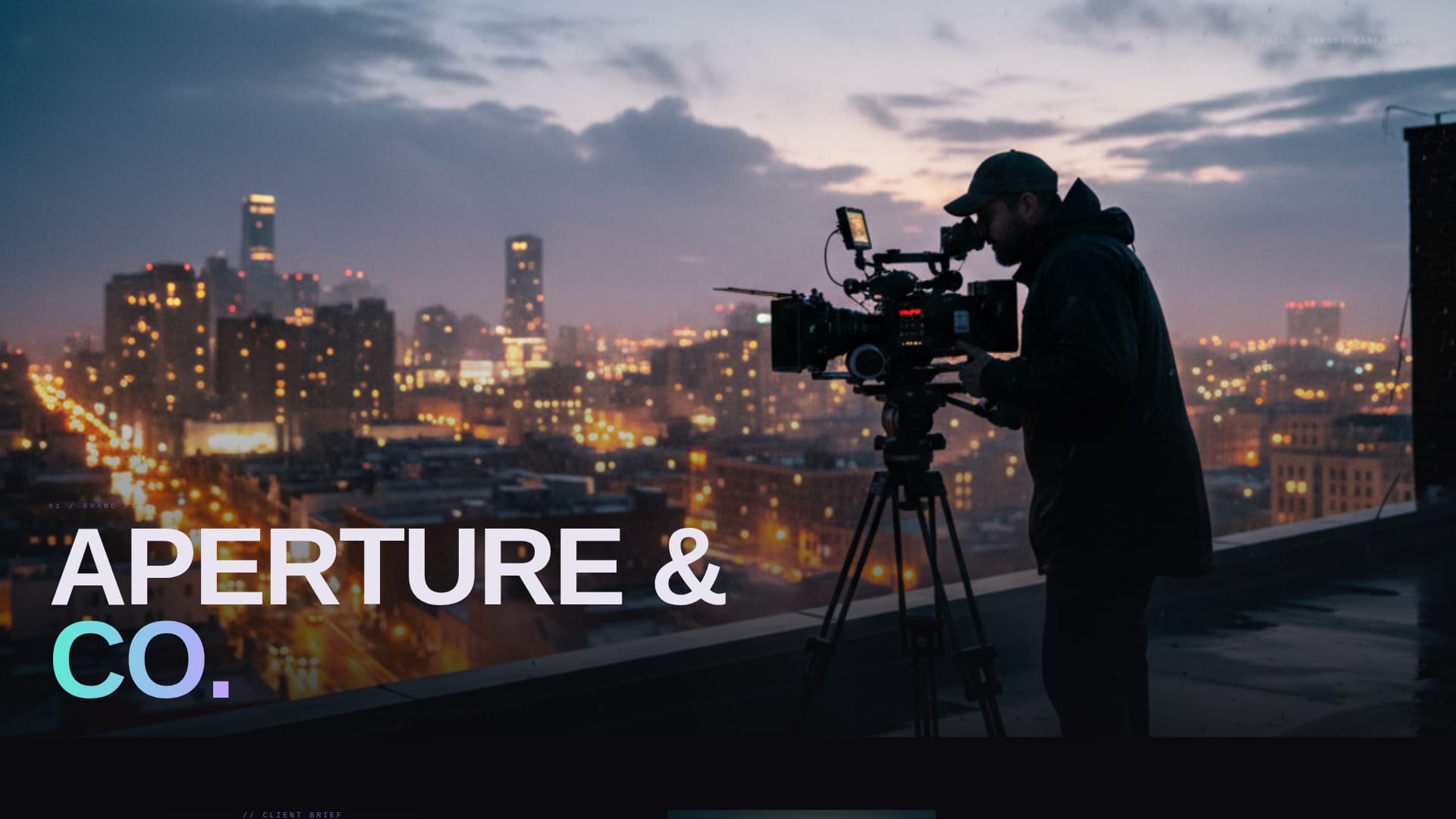 Videographer Portfolio Portfolio Website Template