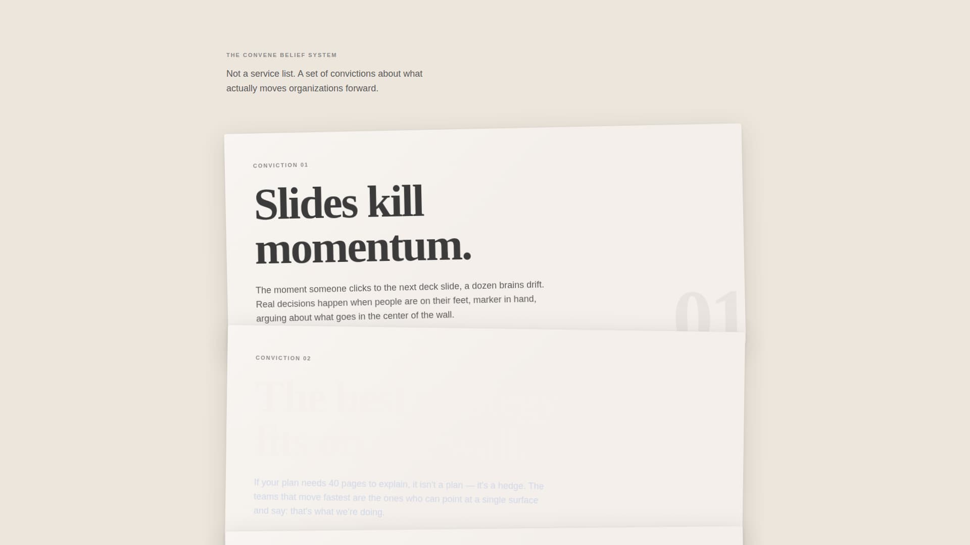 Convene - Transformative Facilitator Landing Page Template