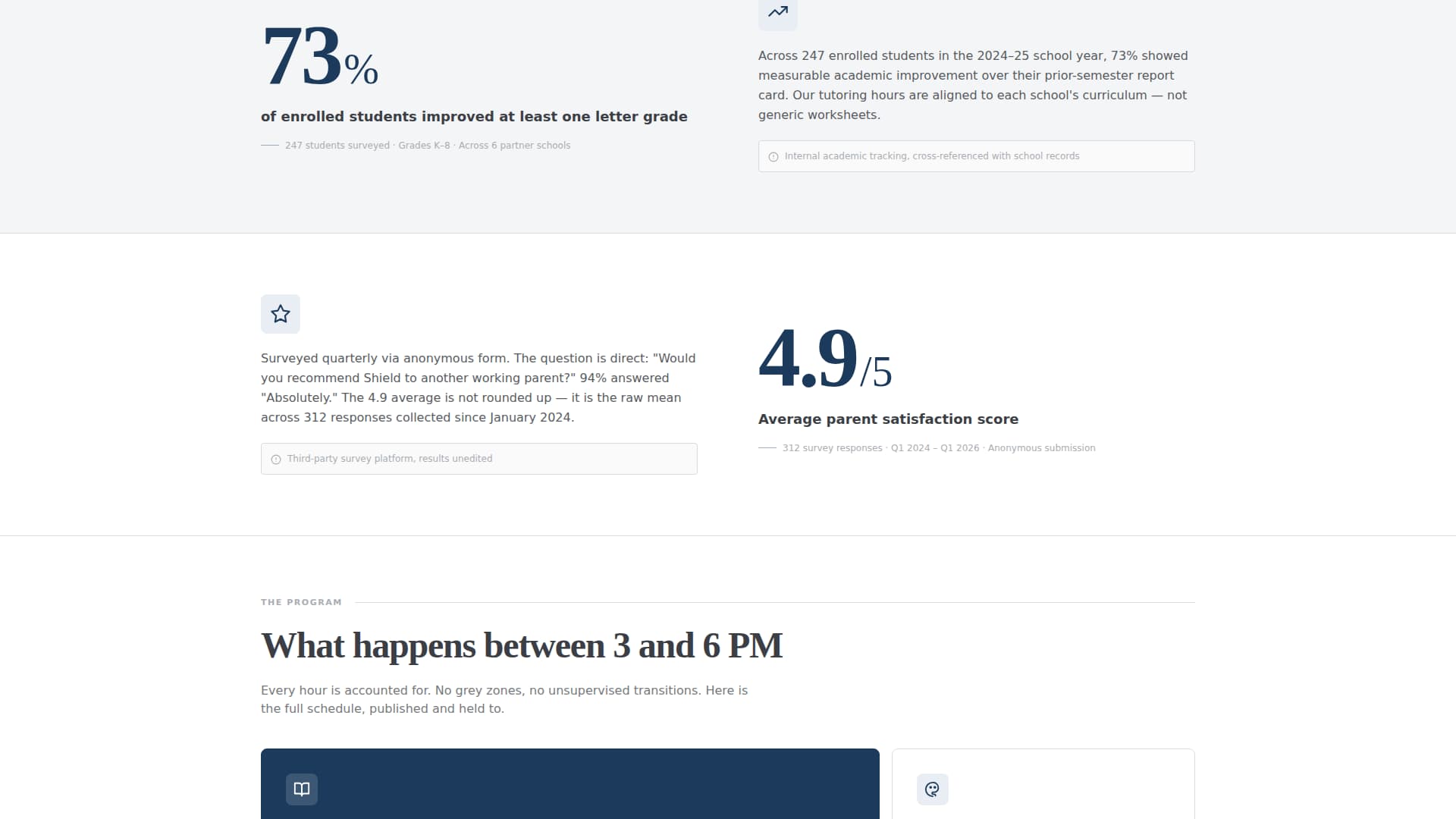 Shield - Trusted Afterschool Landing Page Template