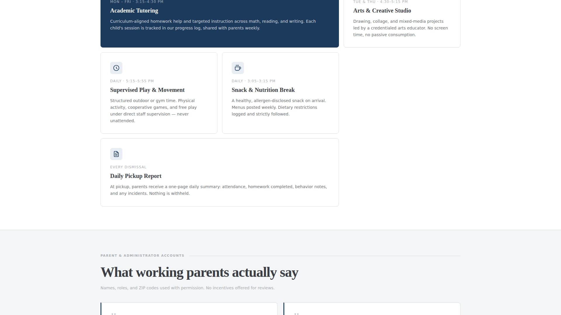 Shield - Trusted Afterschool Landing Page Template