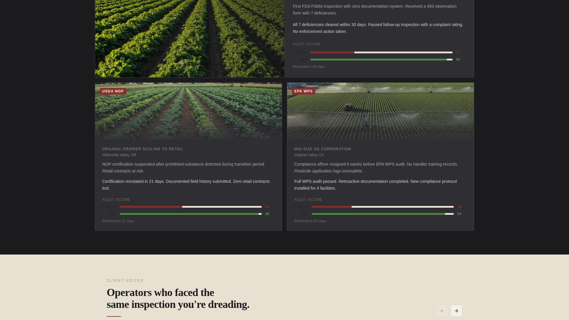 Mandate - Authoritative Agriculture Landing Page Template