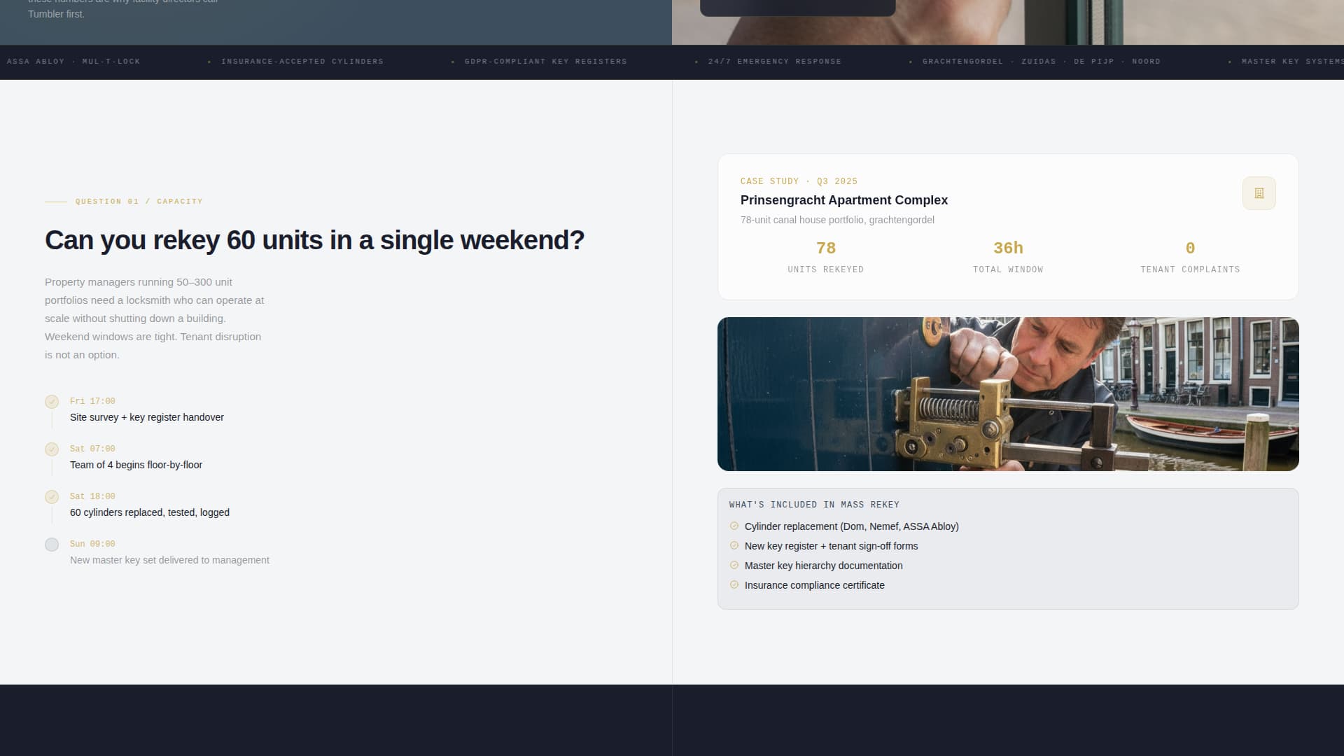 Tumbler - Trusted Locksmith Landing Page Template