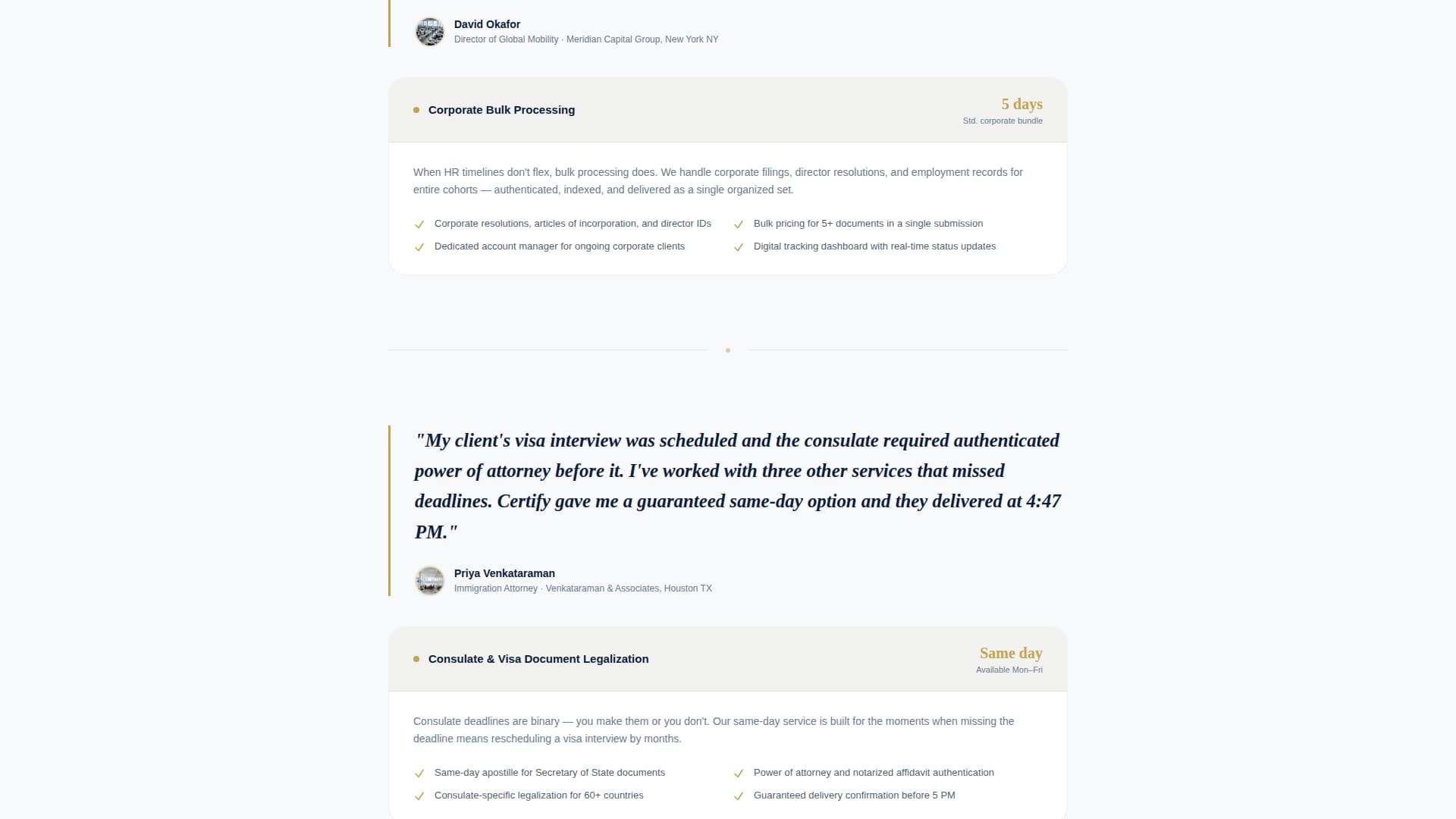 Certify - Trusted Apostille Landing Page Template