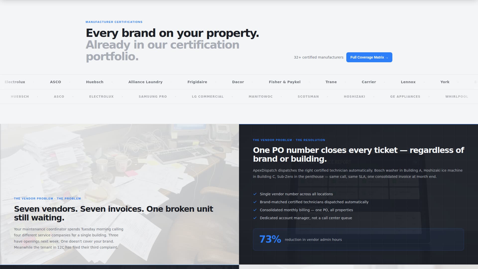 Apexdispatch - Precision Appliance Landing Page Template