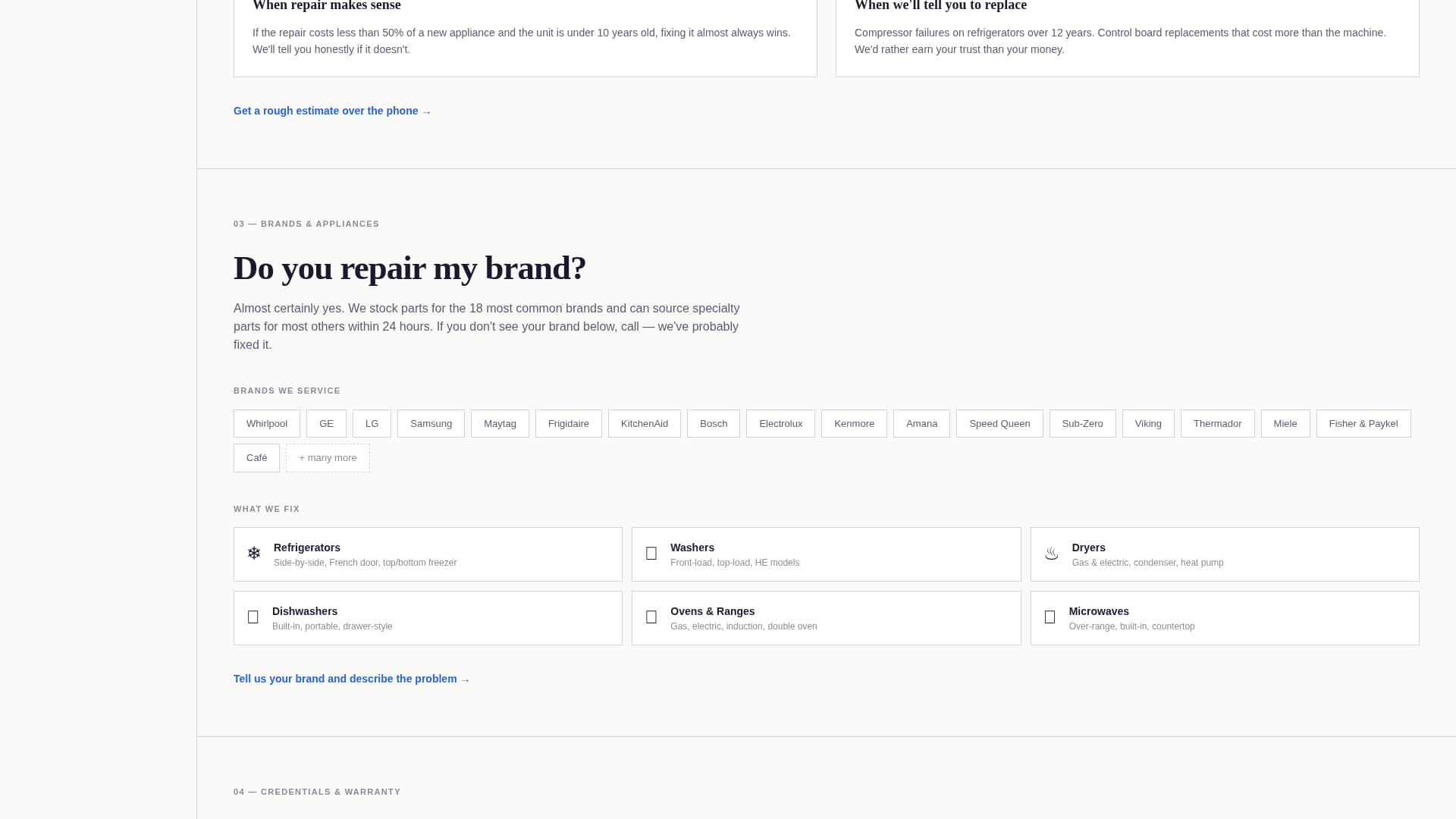 Repairman - Urgent Appliance Landing Page Template