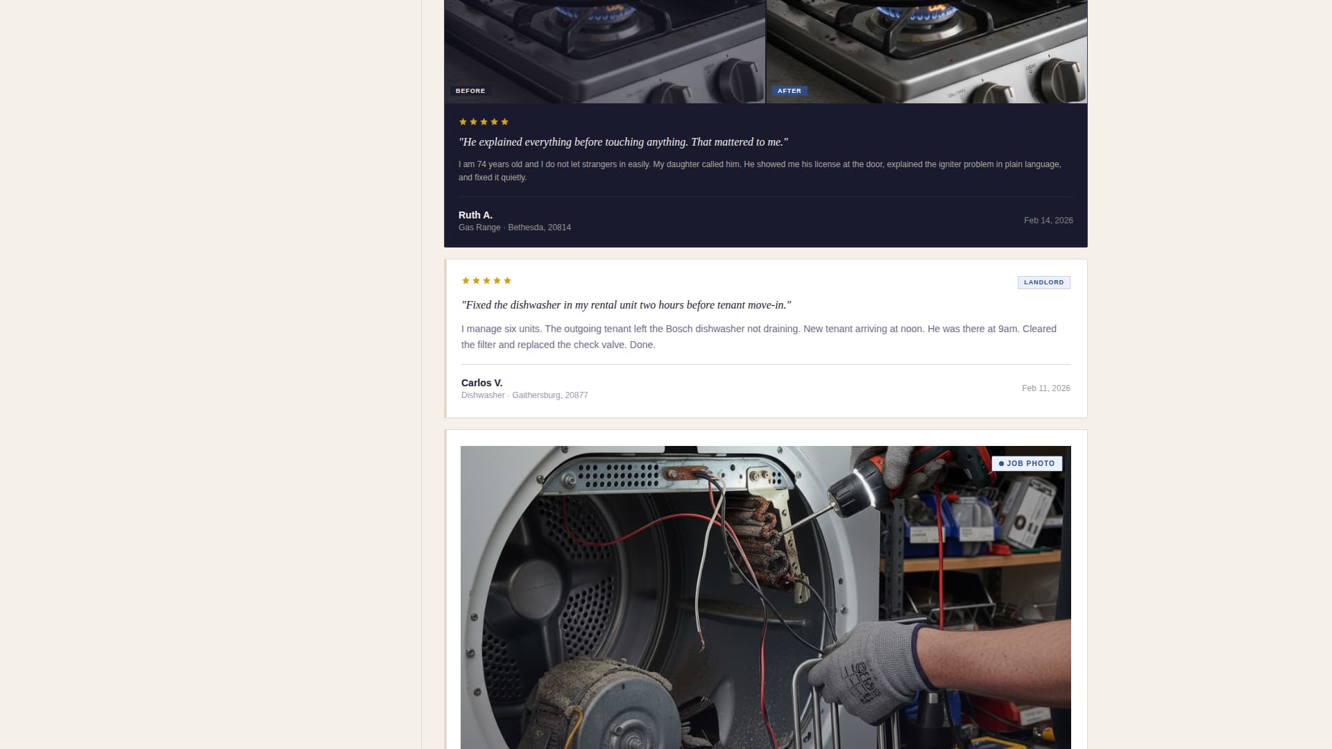 Verdict - Trusted Appliancetechnician Landing Page Template