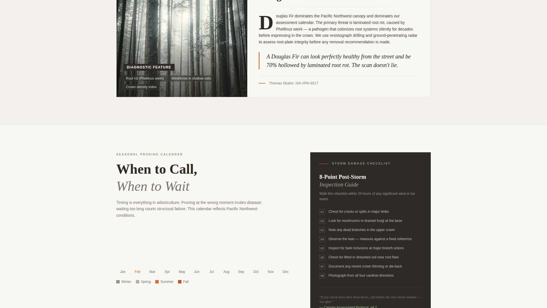 Canopy - Authoritative Arborist Landing Page Template