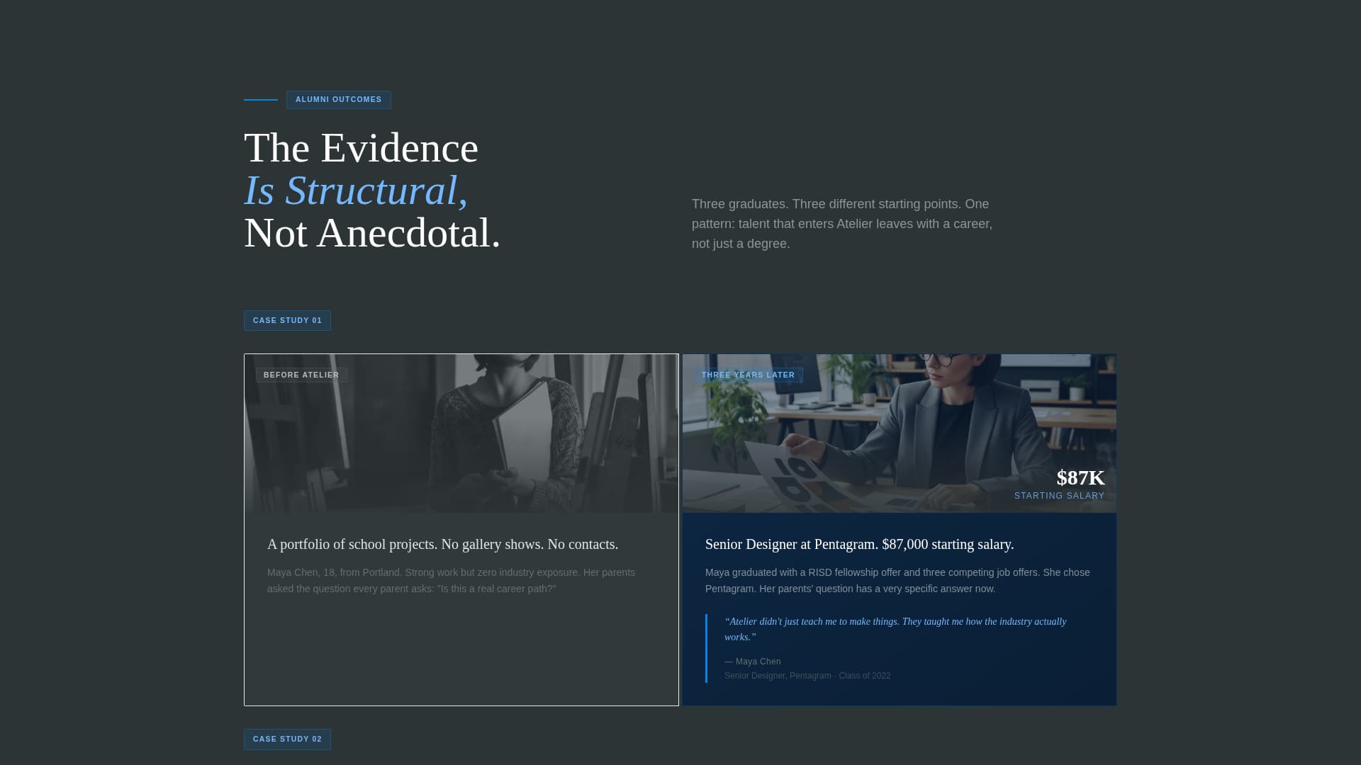 Atelier - Credentialed Artschool Landing Page Template