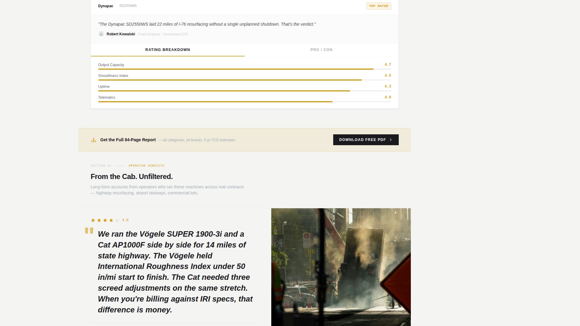Pave - Authoritative Paver Landing Page Template
