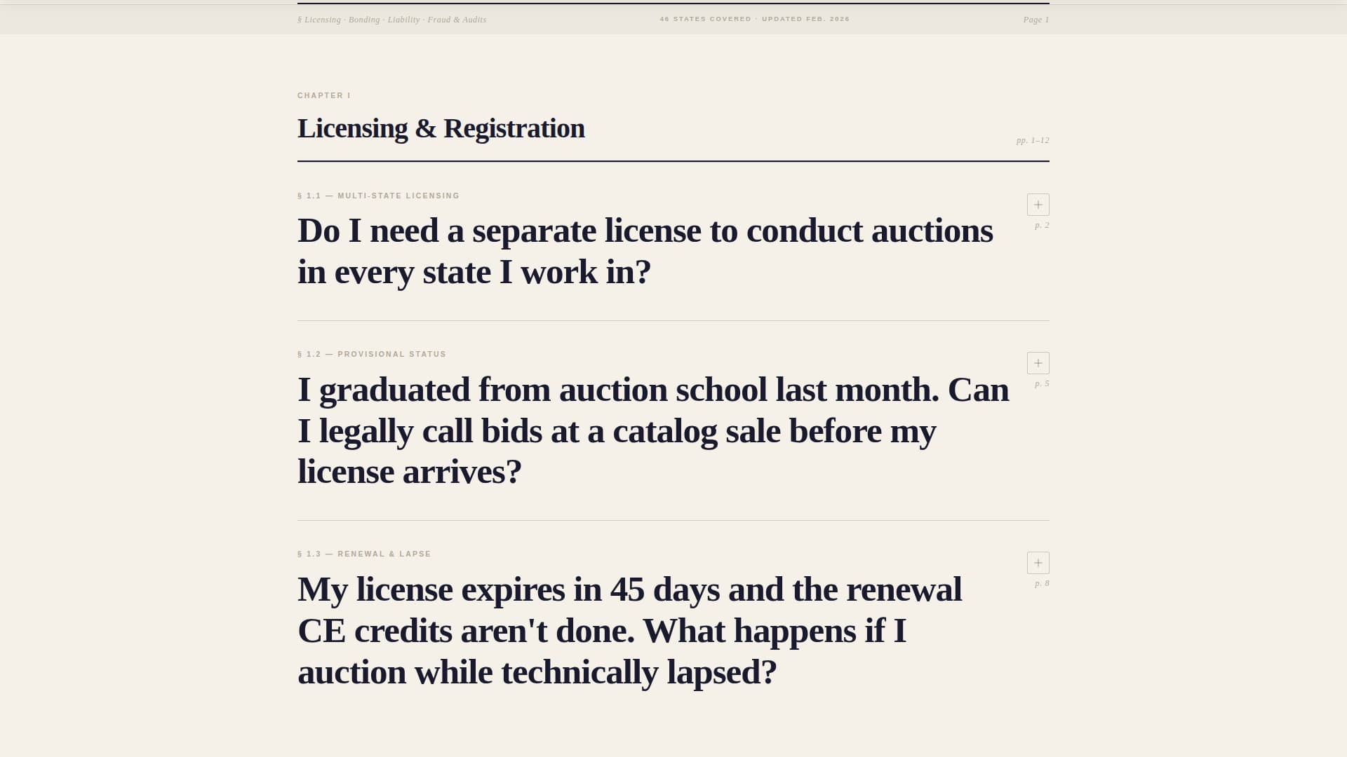 Gavel - Authoritative Auctioneer Landing Page Template