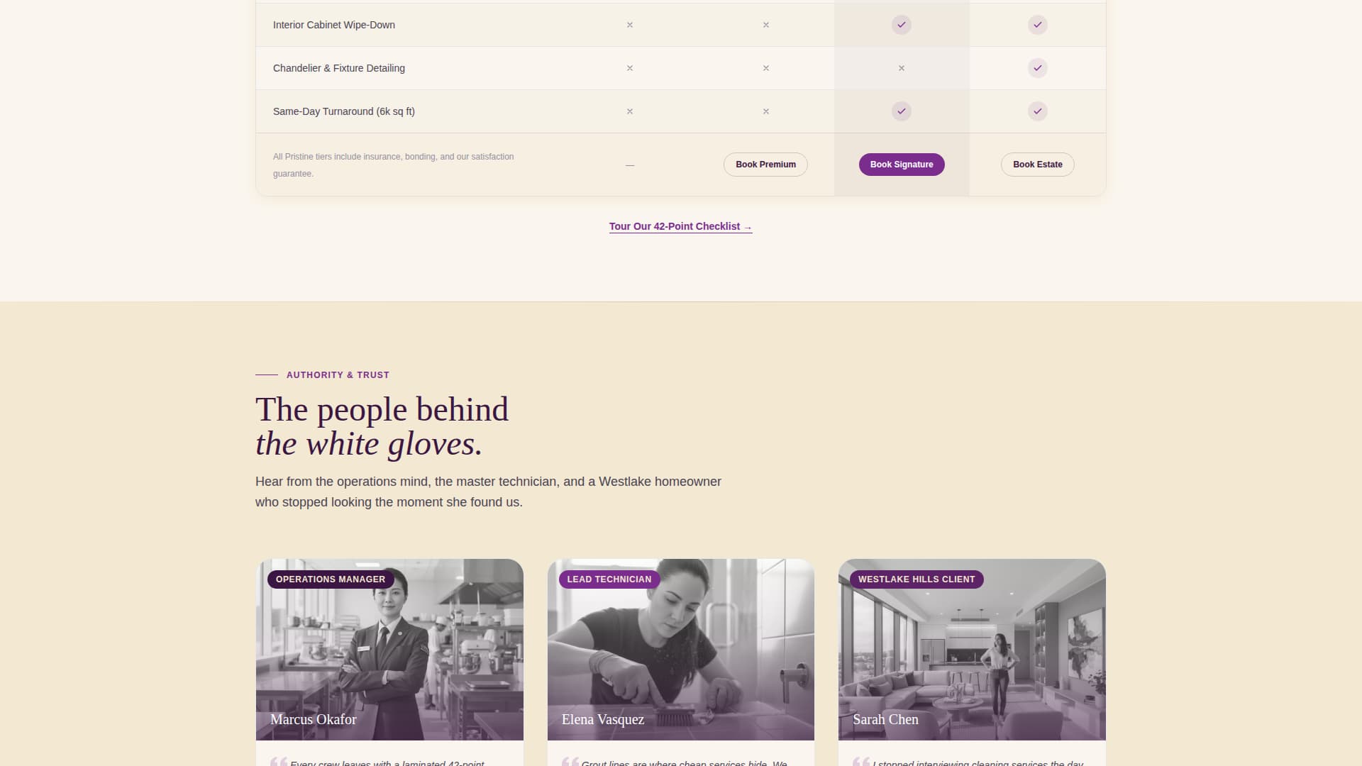 Pristine - Executive Housecleaning Landing Page Template