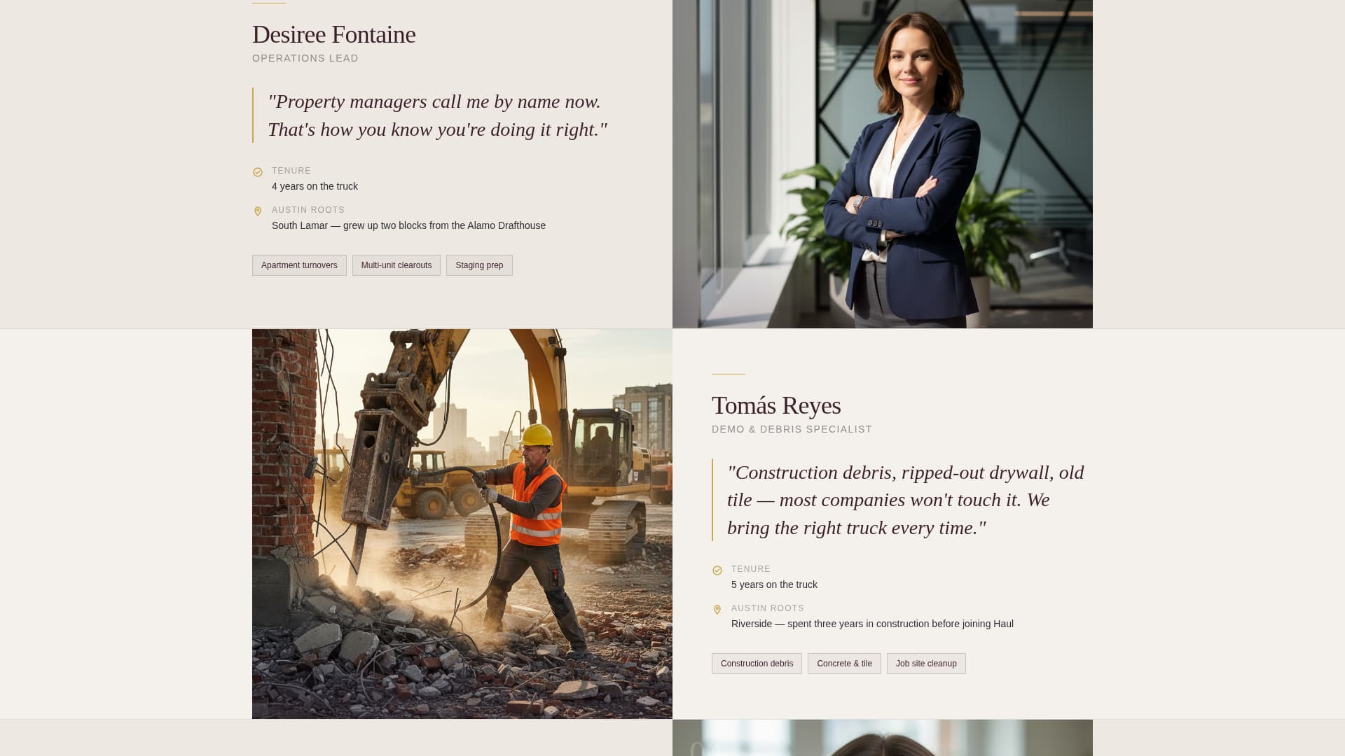 Haul - Precision Junkremoval Landing Page Template