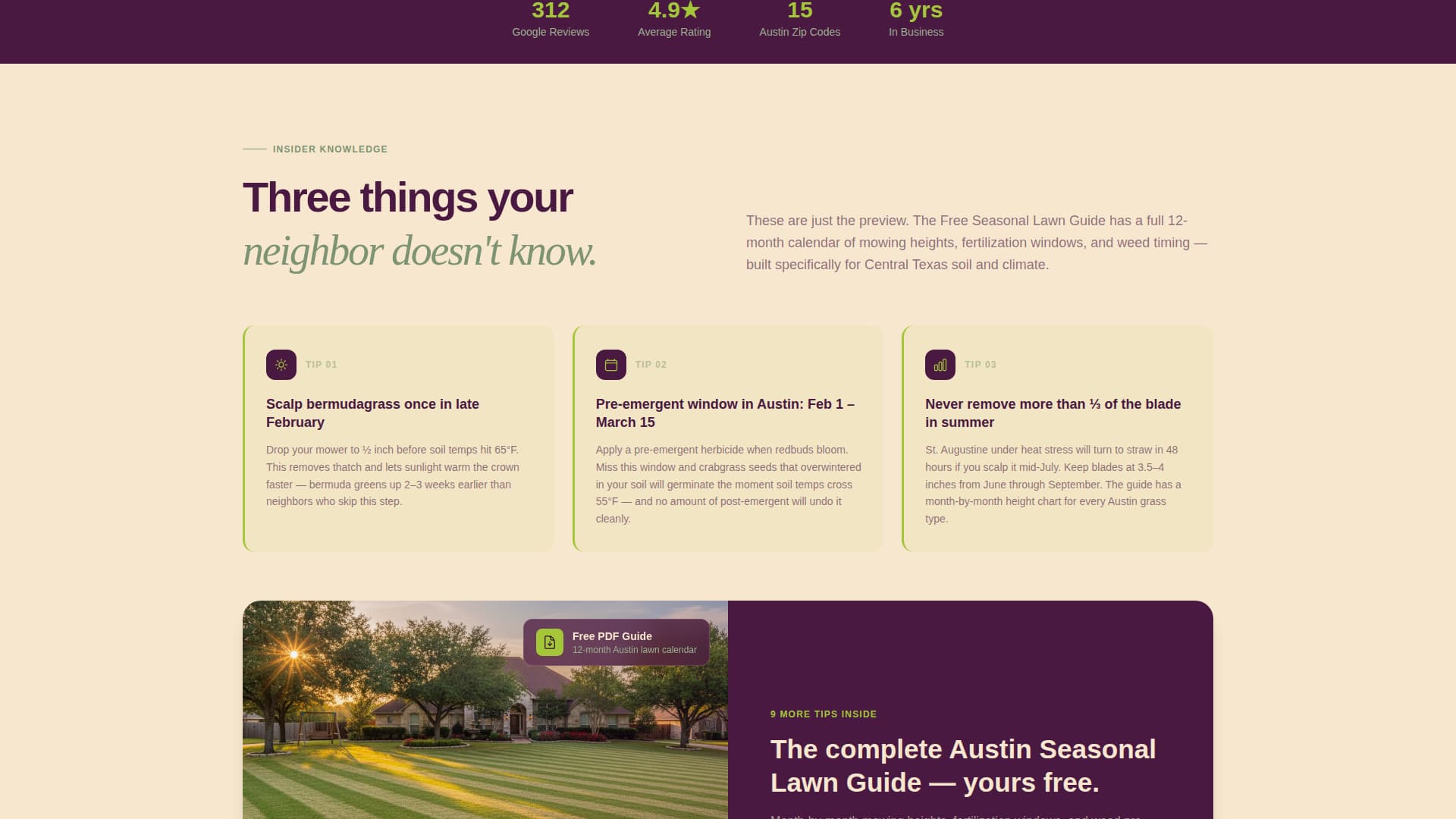 Mow - Awardwinning Lawncare Landing Page Template