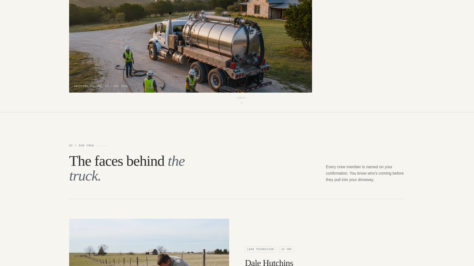 Pump - Trusted Septic Landing Page Template