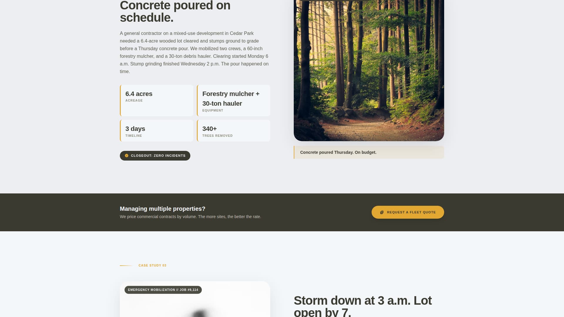 Canopy - Precision Treeservice Landing Page Template