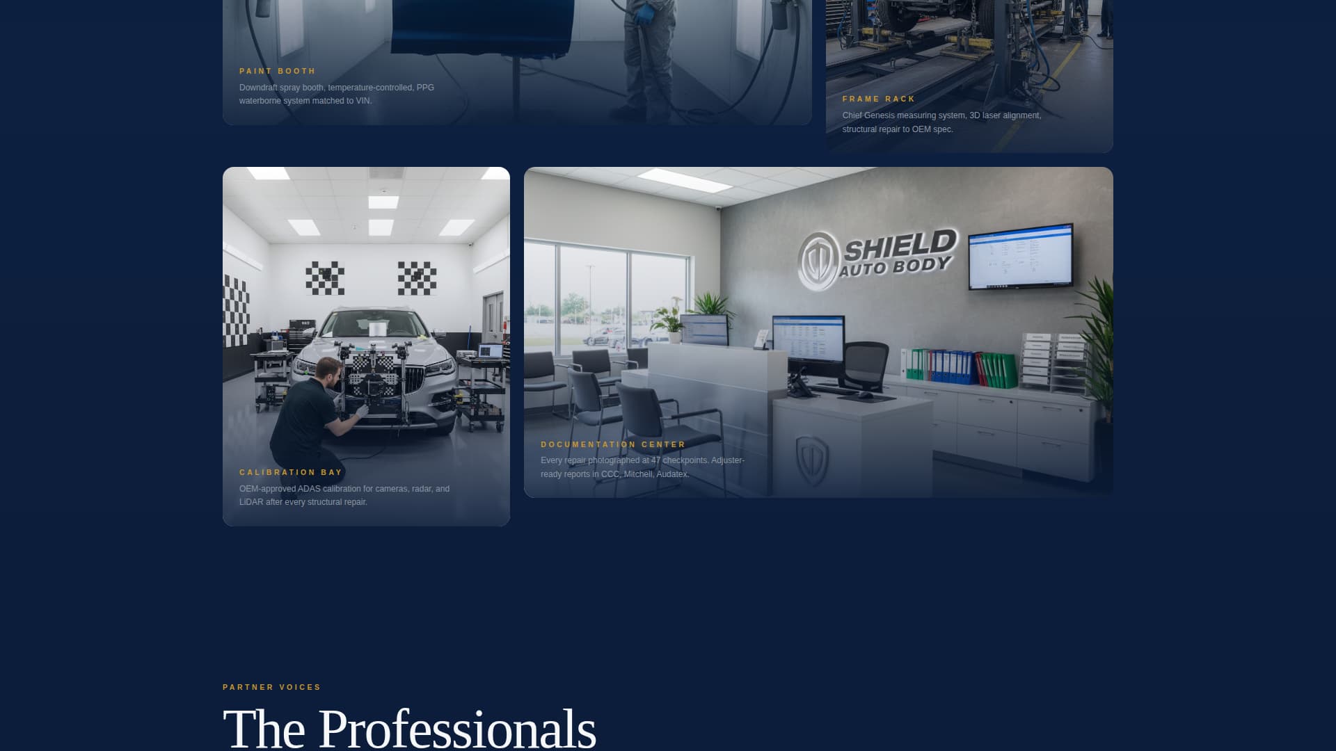 Shield - Trusted Collision Landing Page Template
