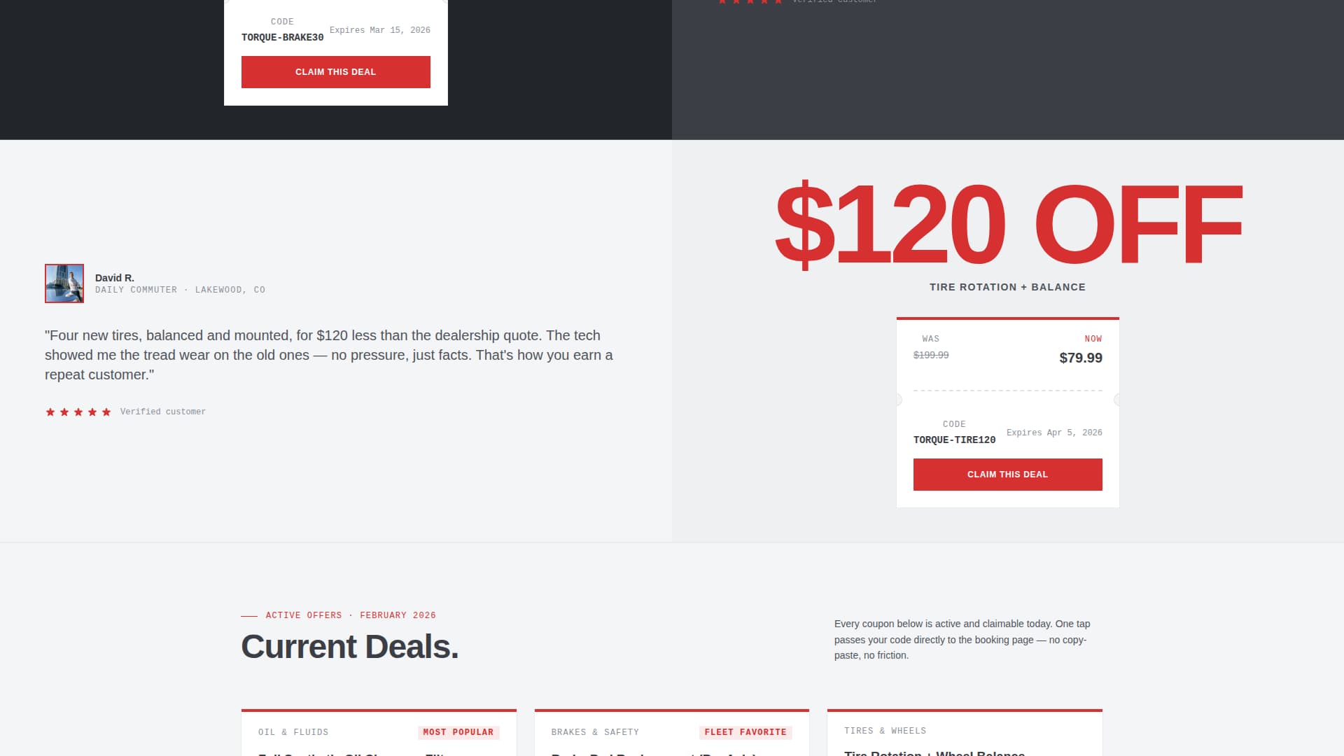 Torque - Precision Mechanic Landing Page Template