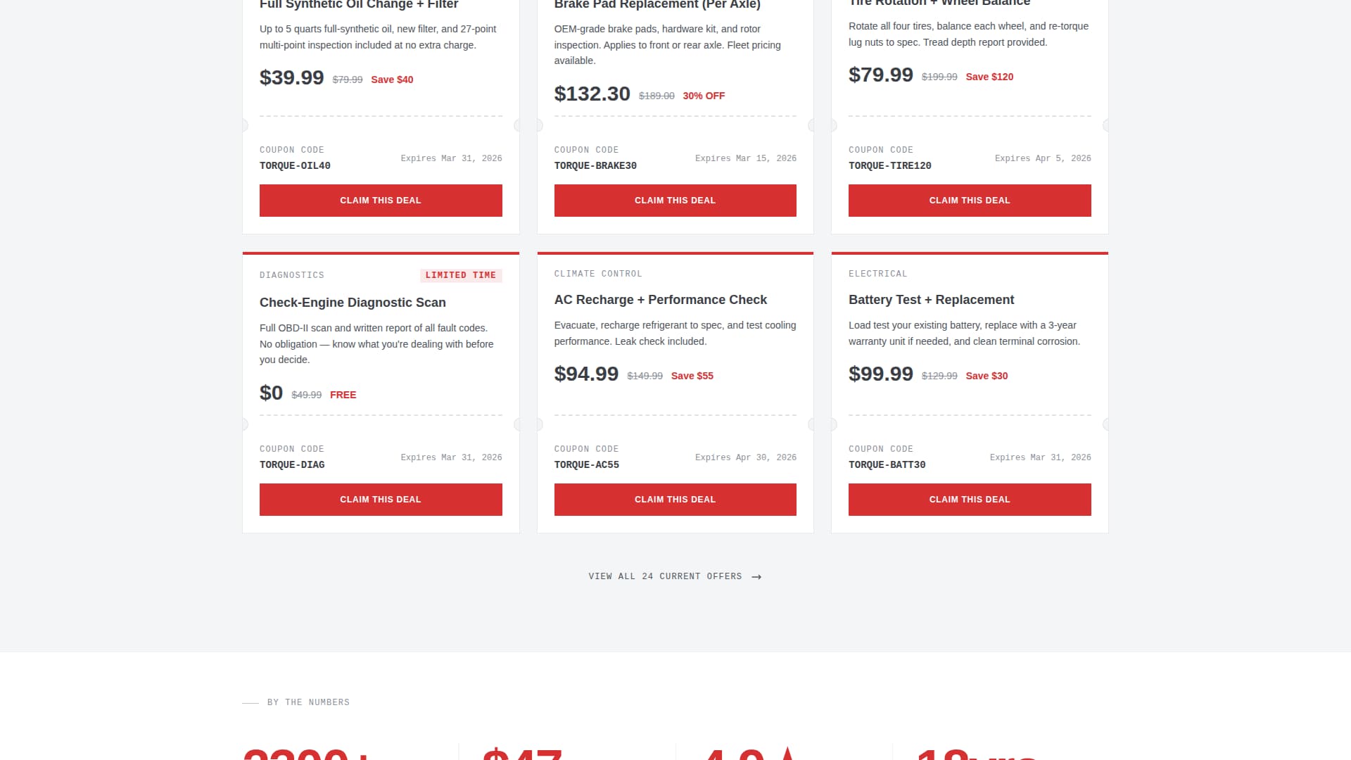 Torque - Precision Mechanic Landing Page Template