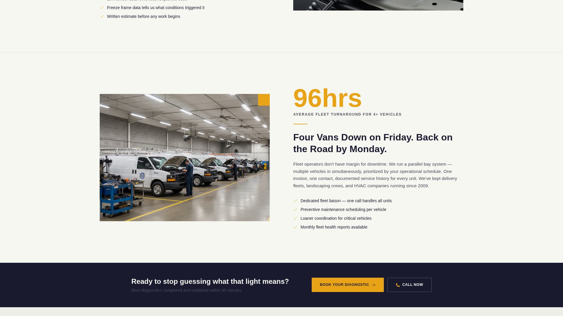 Precision — Licensed Auto Repair Landing Page Template