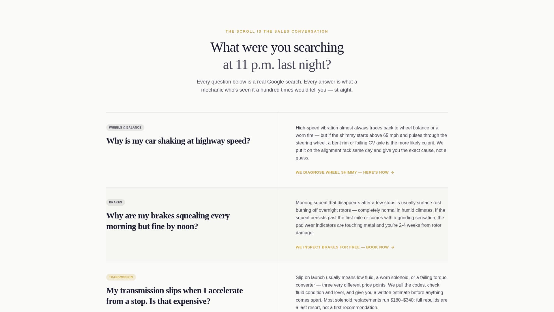 Torque - Trusted Mechanic Landing Page Template
