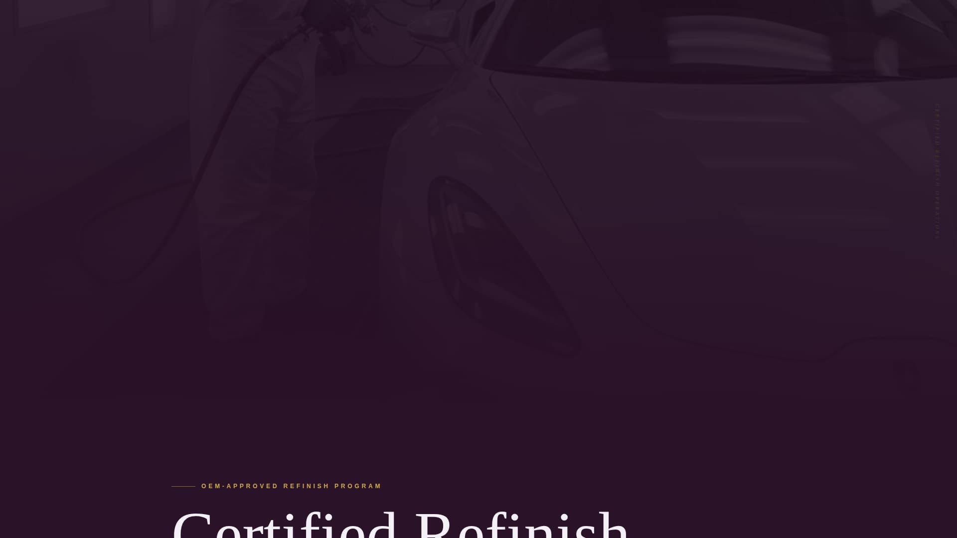 Clearcoat - Certified Refinish Landing Page Template