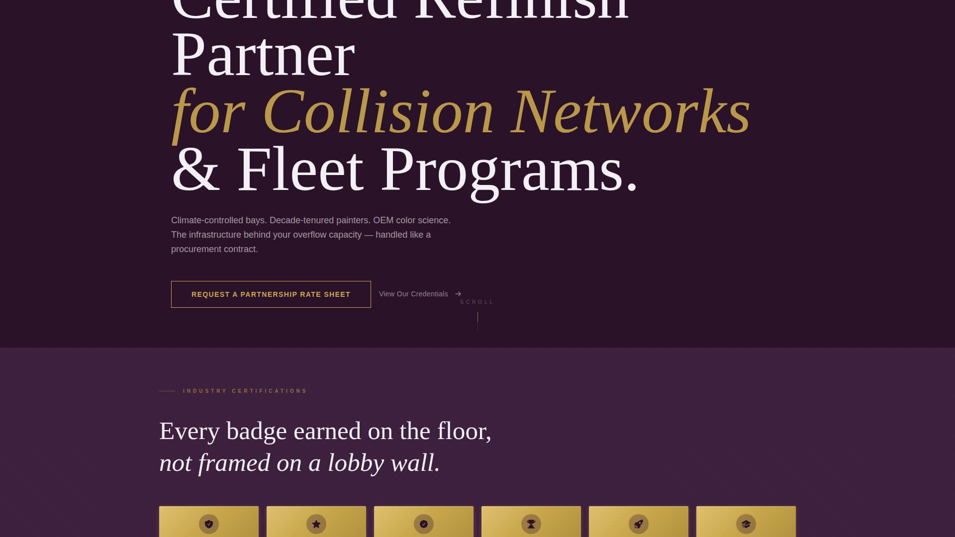 Clearcoat - Certified Refinish Landing Page Template