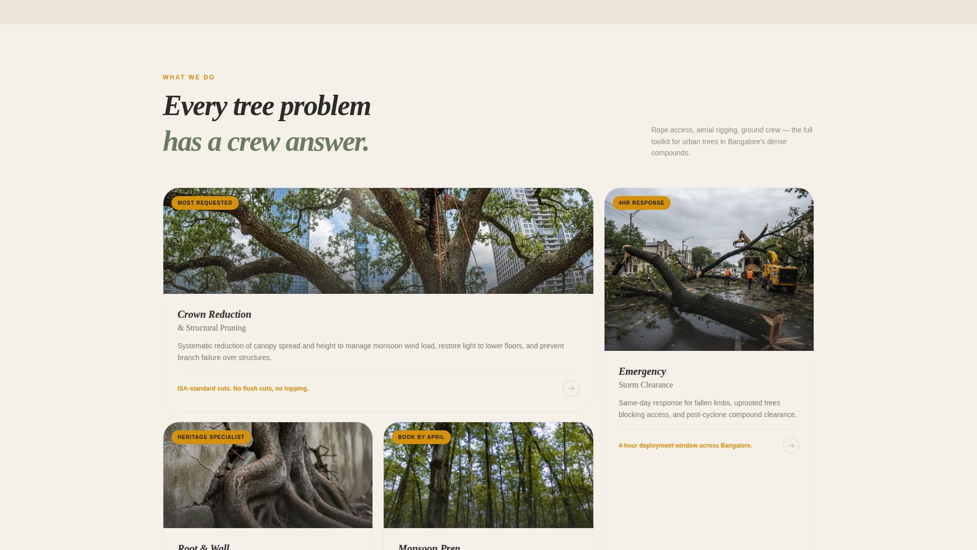 Canopy - Authoritative Treeservice Landing Page Template