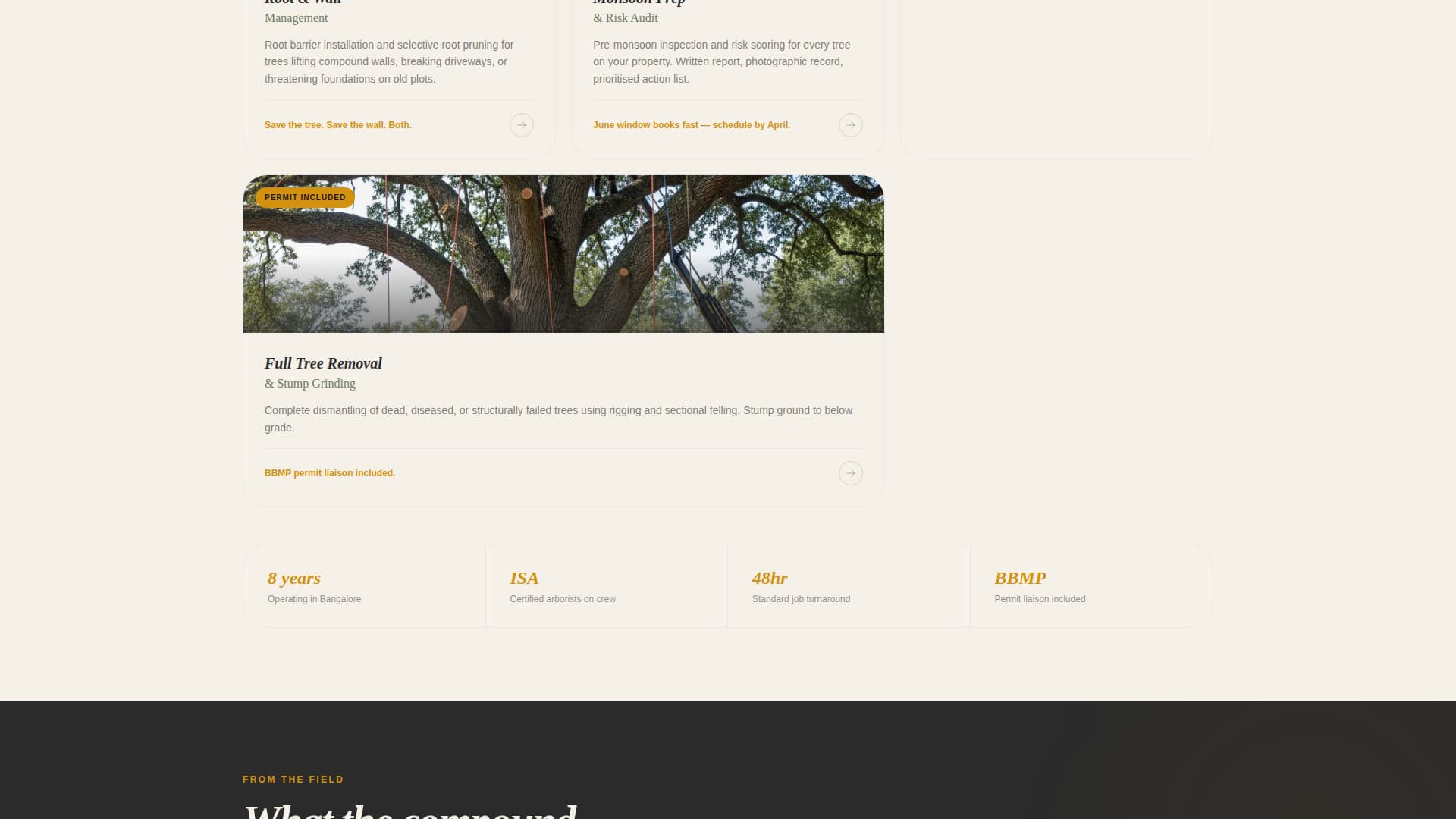 Canopy - Authoritative Treeservice Landing Page Template