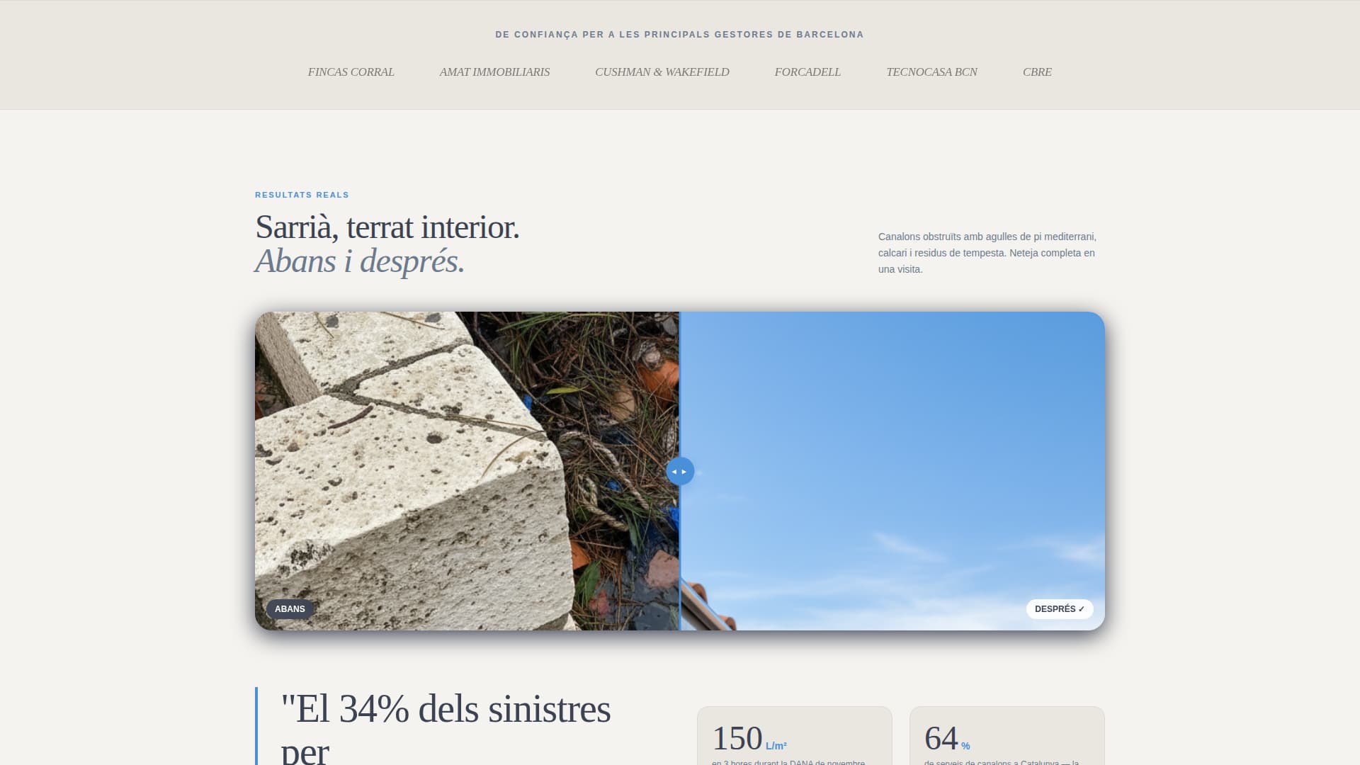 Canal - Precision Guttercleaning Landing Page Template