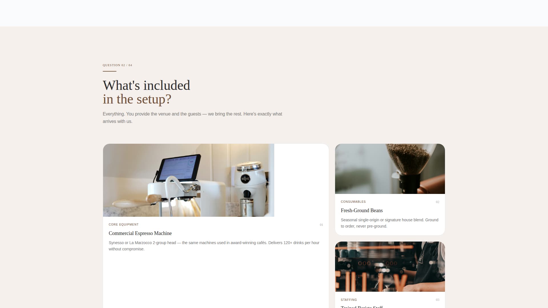 Barista - Polished Mobileespresso Landing Page Template