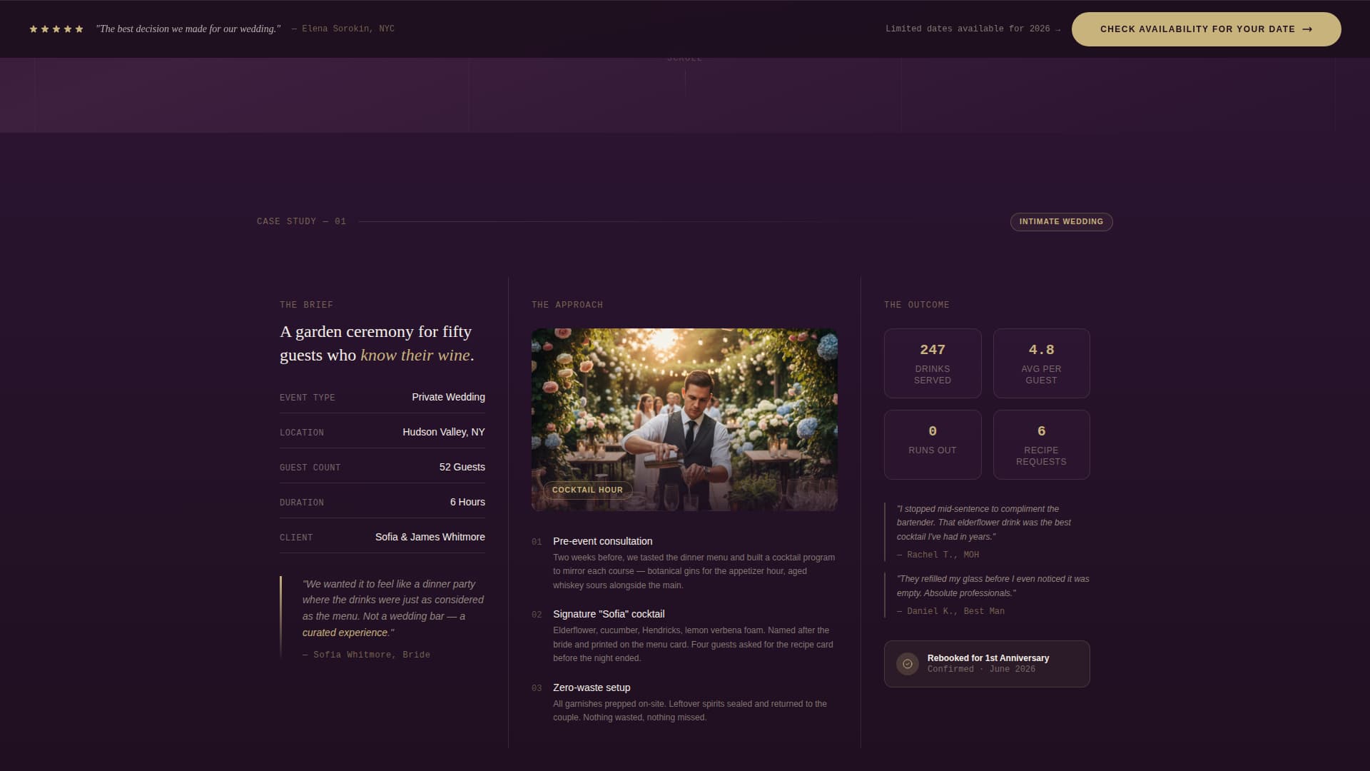 Shaker - Compelling Bartender Landing Page Template