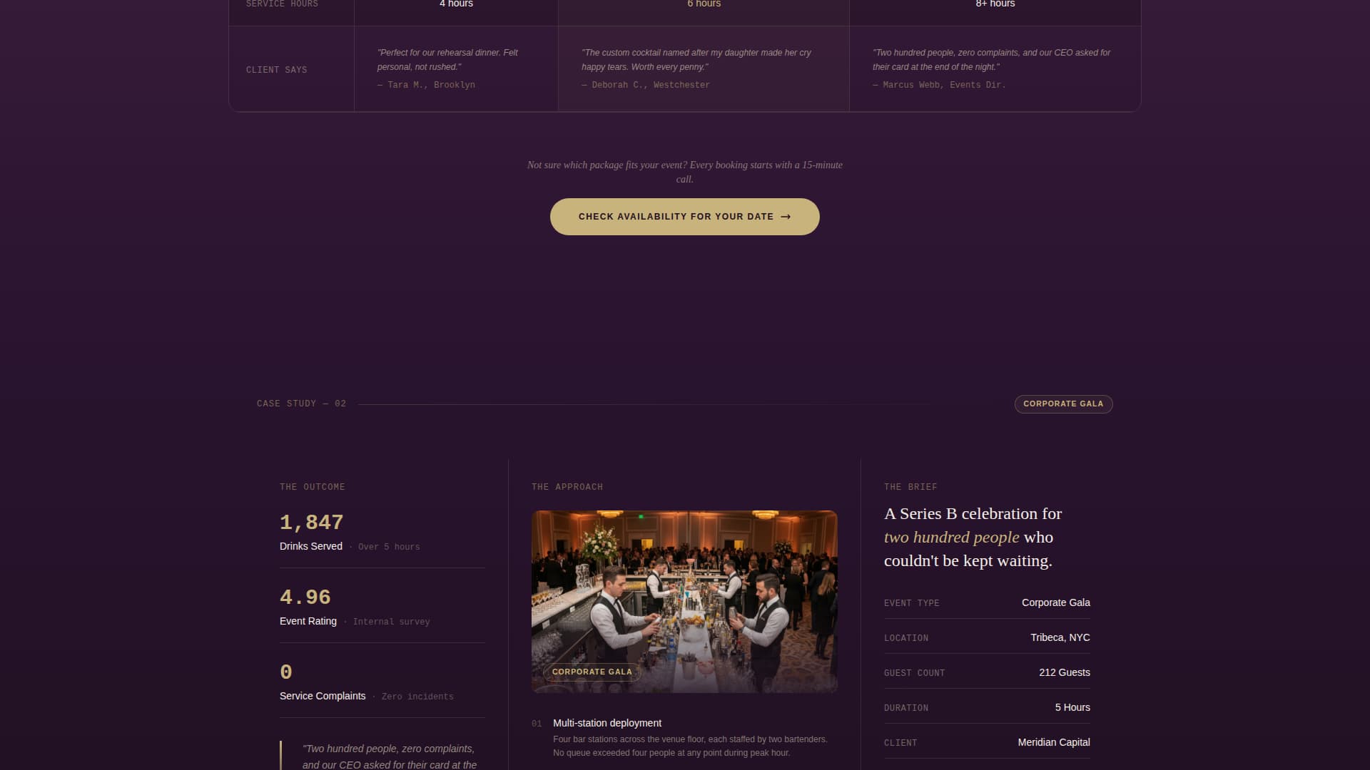 Shaker - Compelling Bartender Landing Page Template