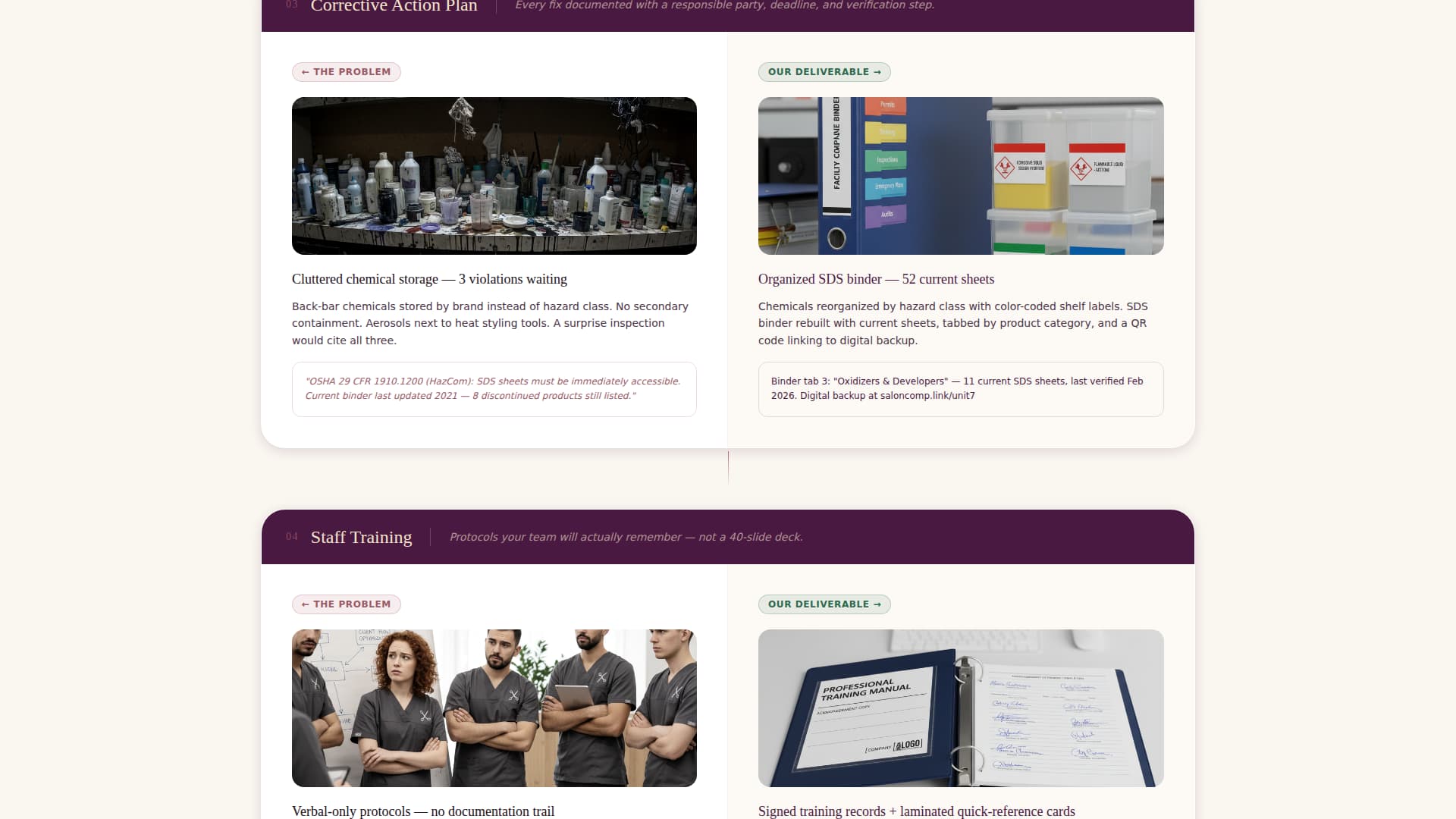Comply - Authoritative Saloncompliance Landing Page Template