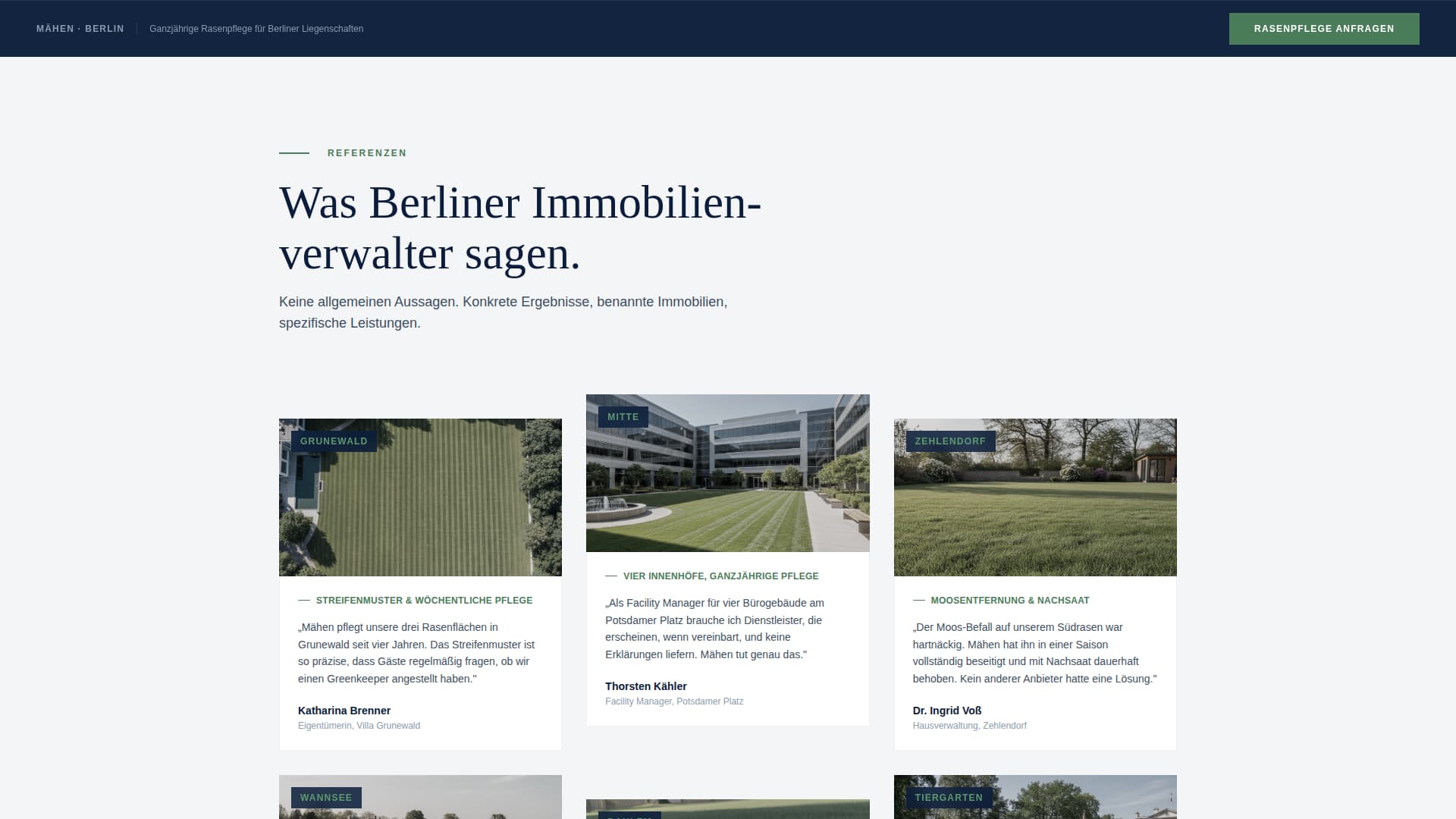 Mhen - Precision Lawncare Landing Page Template