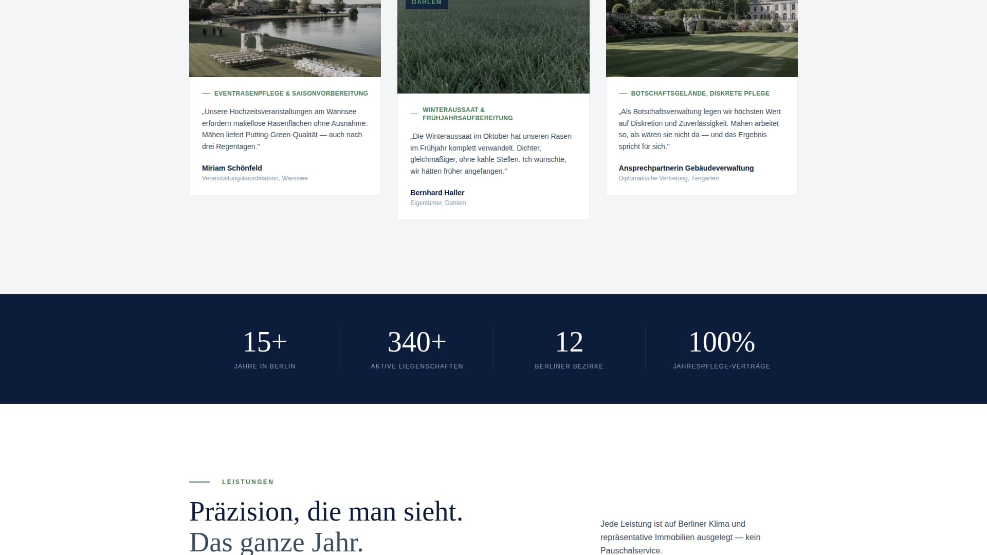 Mhen - Precision Lawncare Landing Page Template