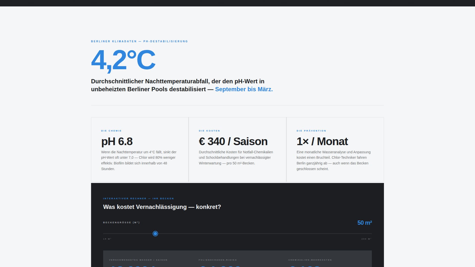 Chlor - Crystalclear Poolcleaning Landing Page Template