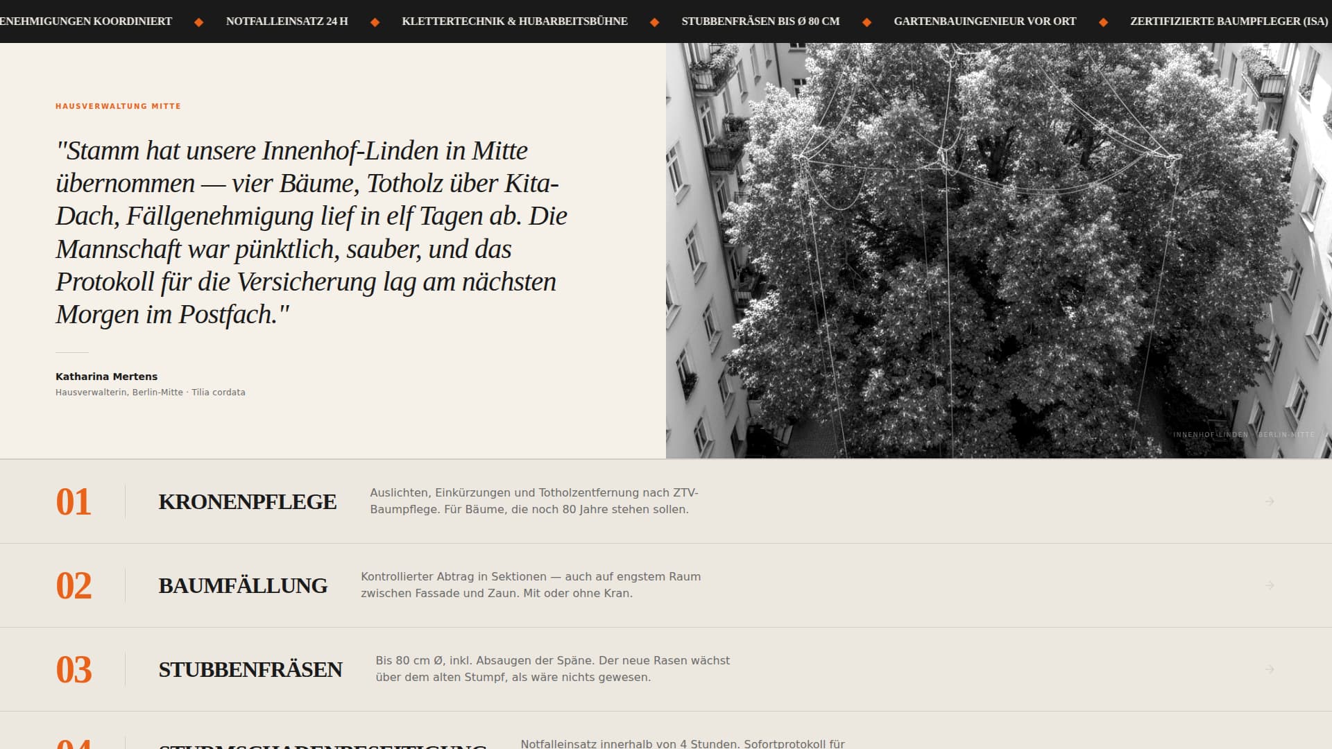 Berlin - Modern Tree Landing Page Template
