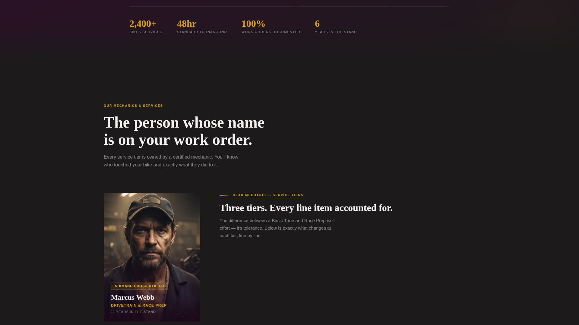 Wrench - Precision Mechanic Landing Page Template
