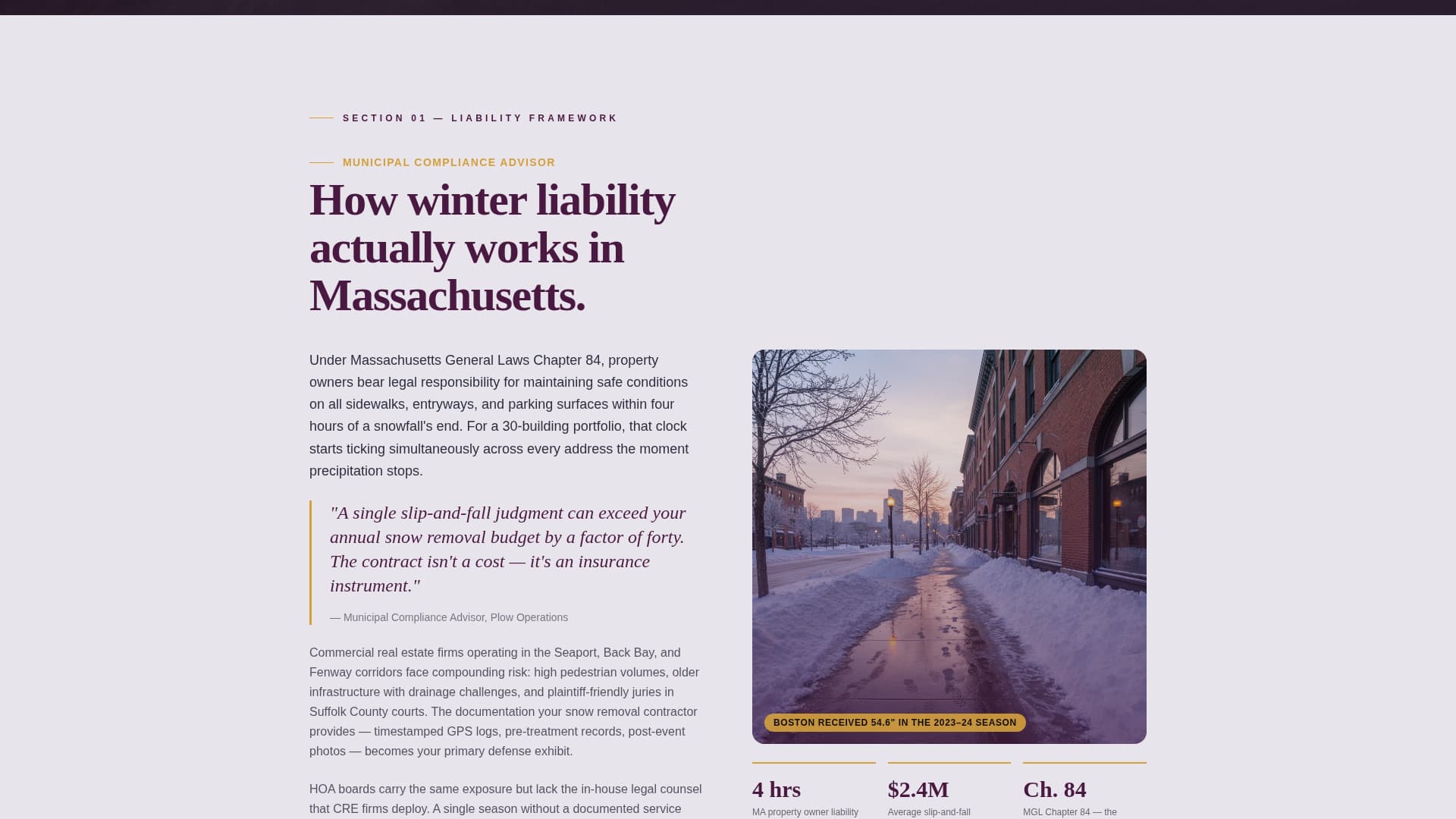 Plow - Authoritative Snowremoval Landing Page Template