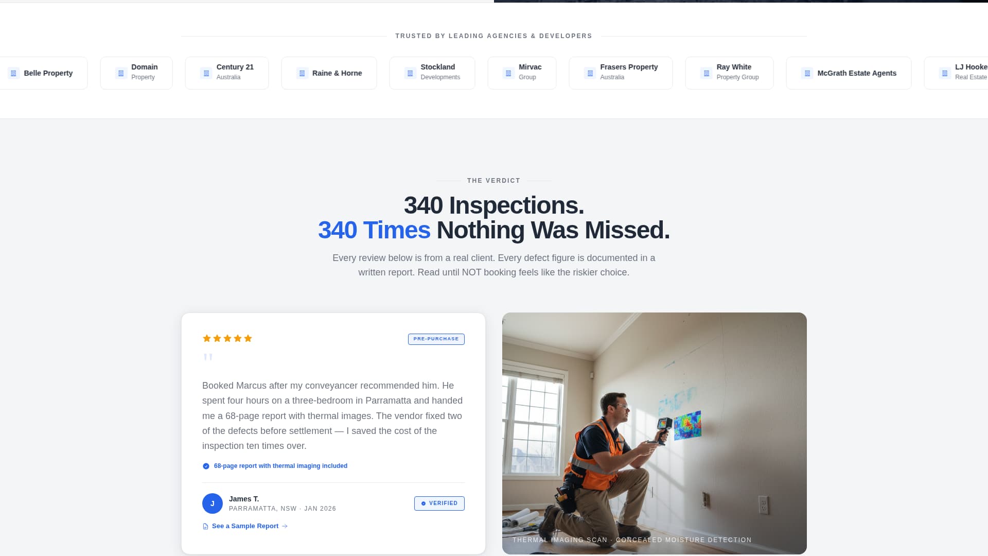 Inspect - Trusted Inspector Landing Page Template