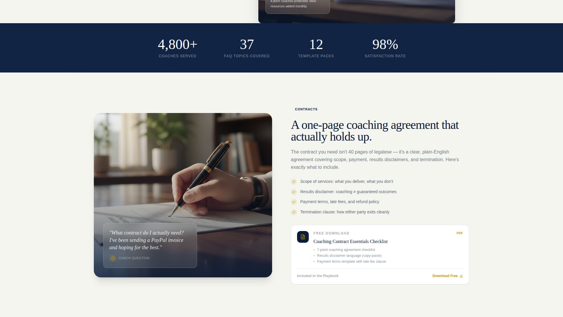 Business Coach Professional Website Template