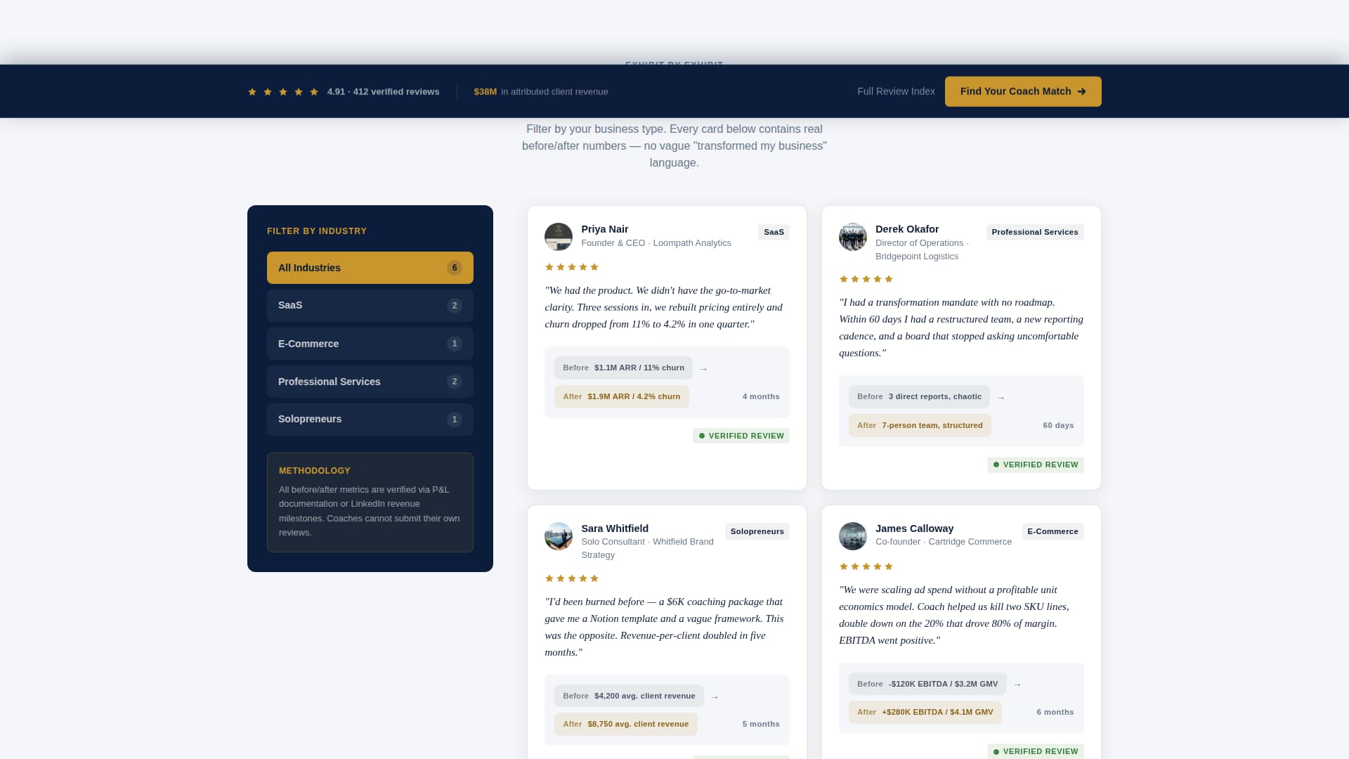 Business Coach Booking Website Template