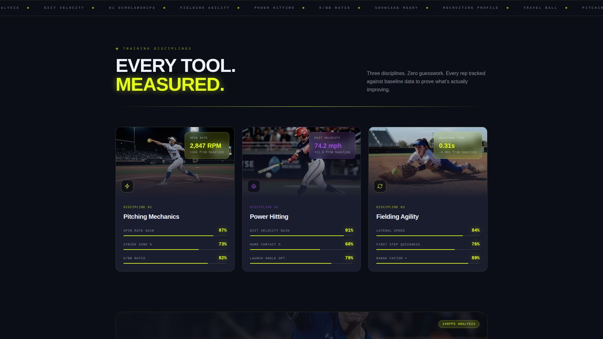 Diamond - Elite Softball Landing Page Template