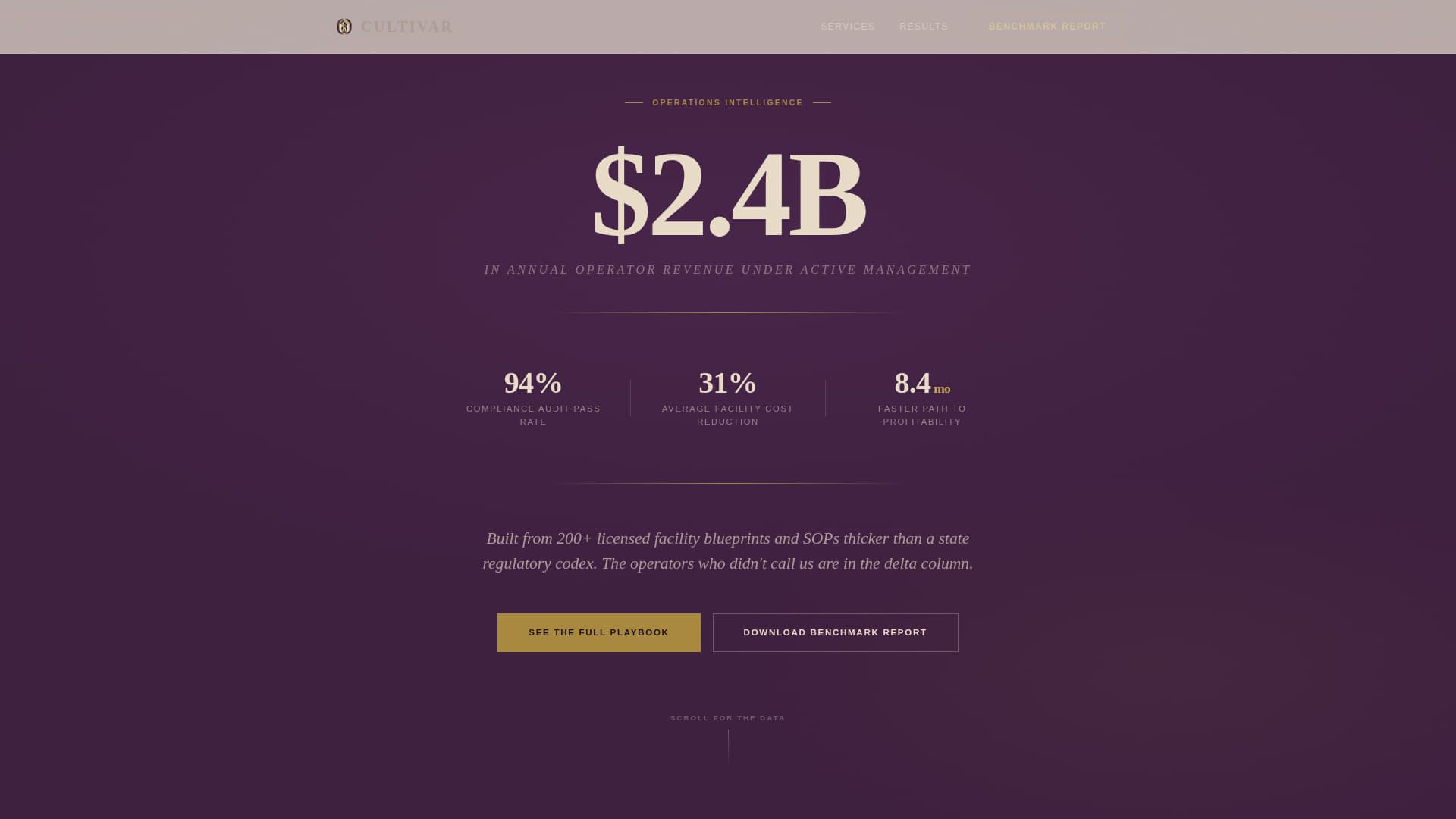 Cannabis Consulting Blog Website Template