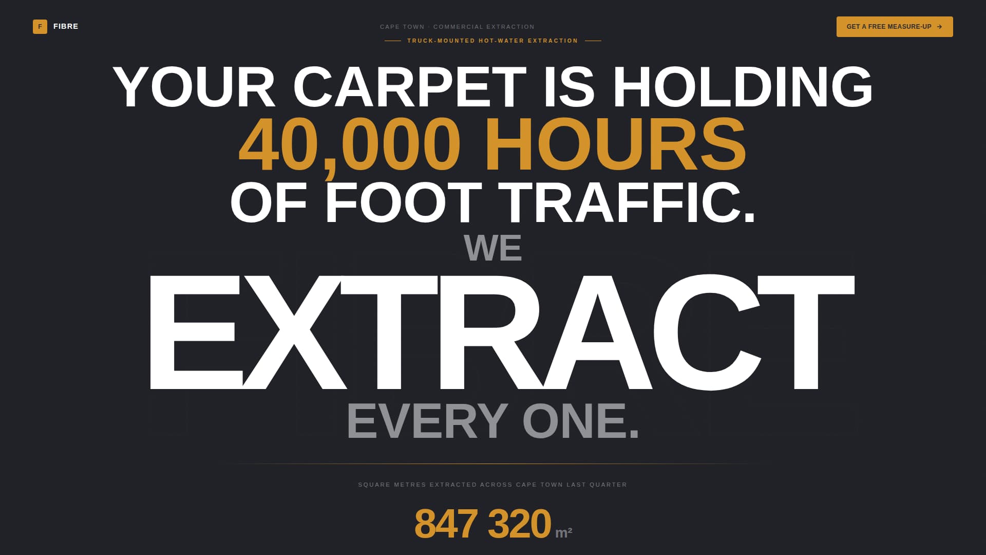 Fibre - Precision Carpetcleaning Landing Page Template