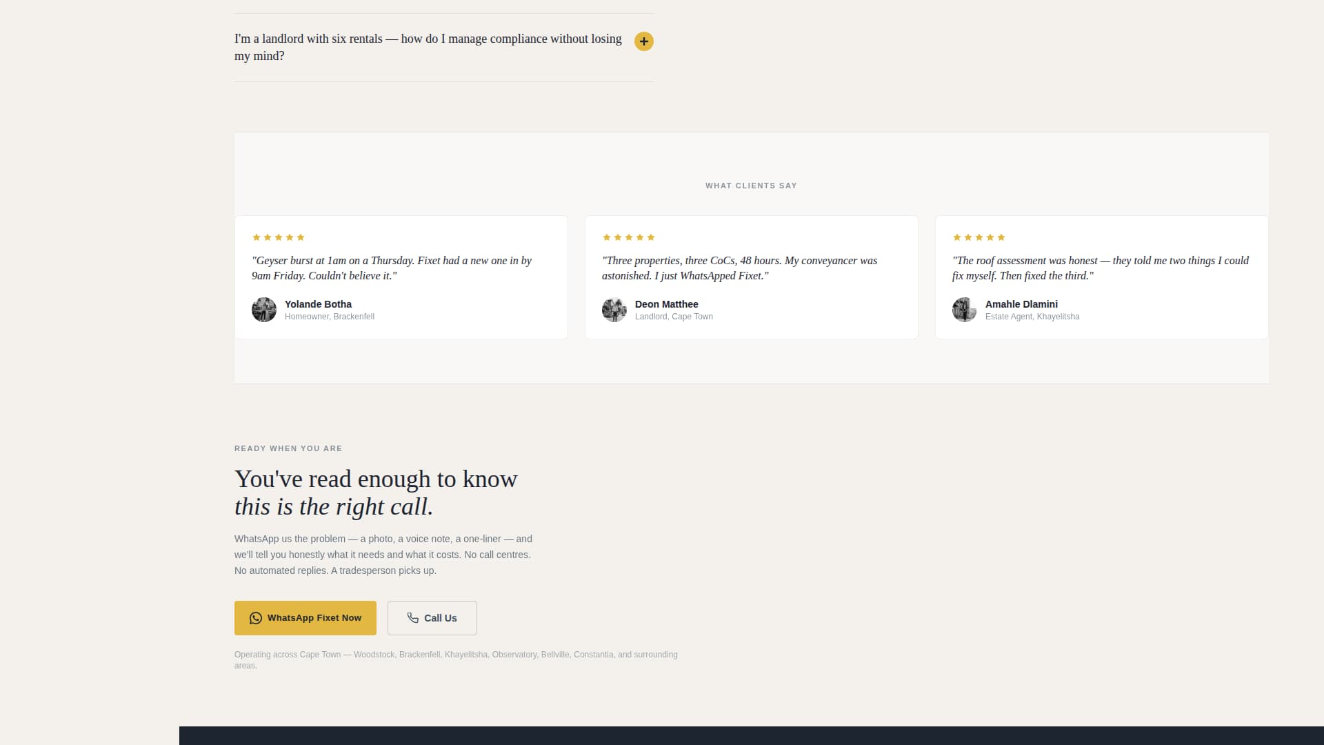 Fixet - Reliable Handyman Landing Page Template