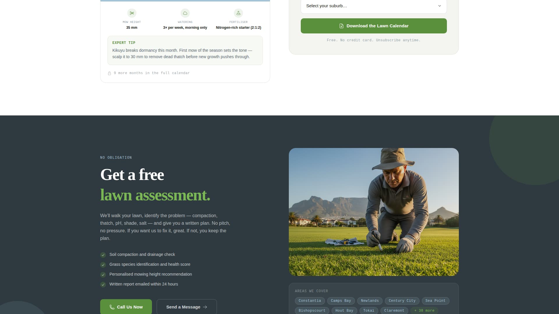 Turf - Premium Lawncare Landing Page Template